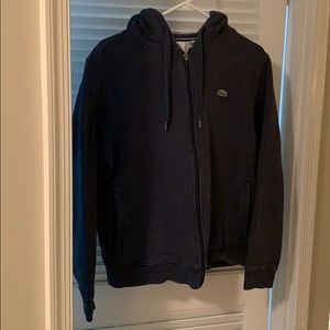 Lacoste Heather/Navy Hoodie